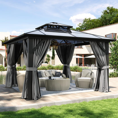 Aoxun 12' x 10' Hardtop Outdoor Gazebo