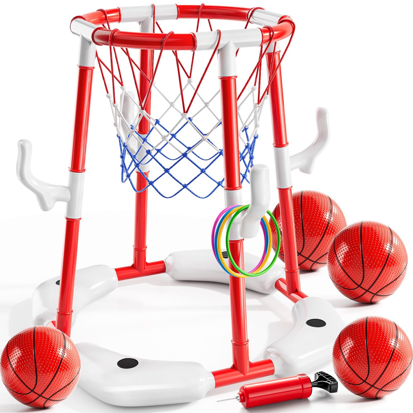 NIPLOOOW Floating Pool Basketball Hoop Game