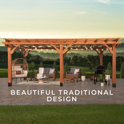 Backyard Discovery Beaumont 12' x 12' Cedar Pergola