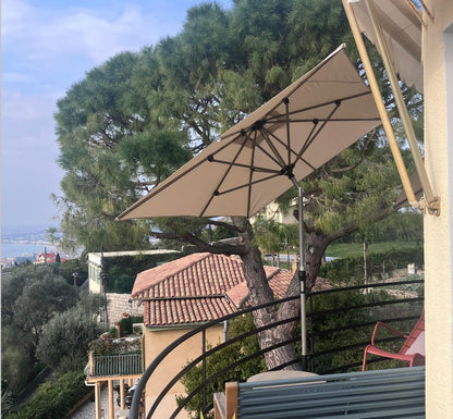PURPLE LEAF 10' Round Patio Umbrella – Taupe
