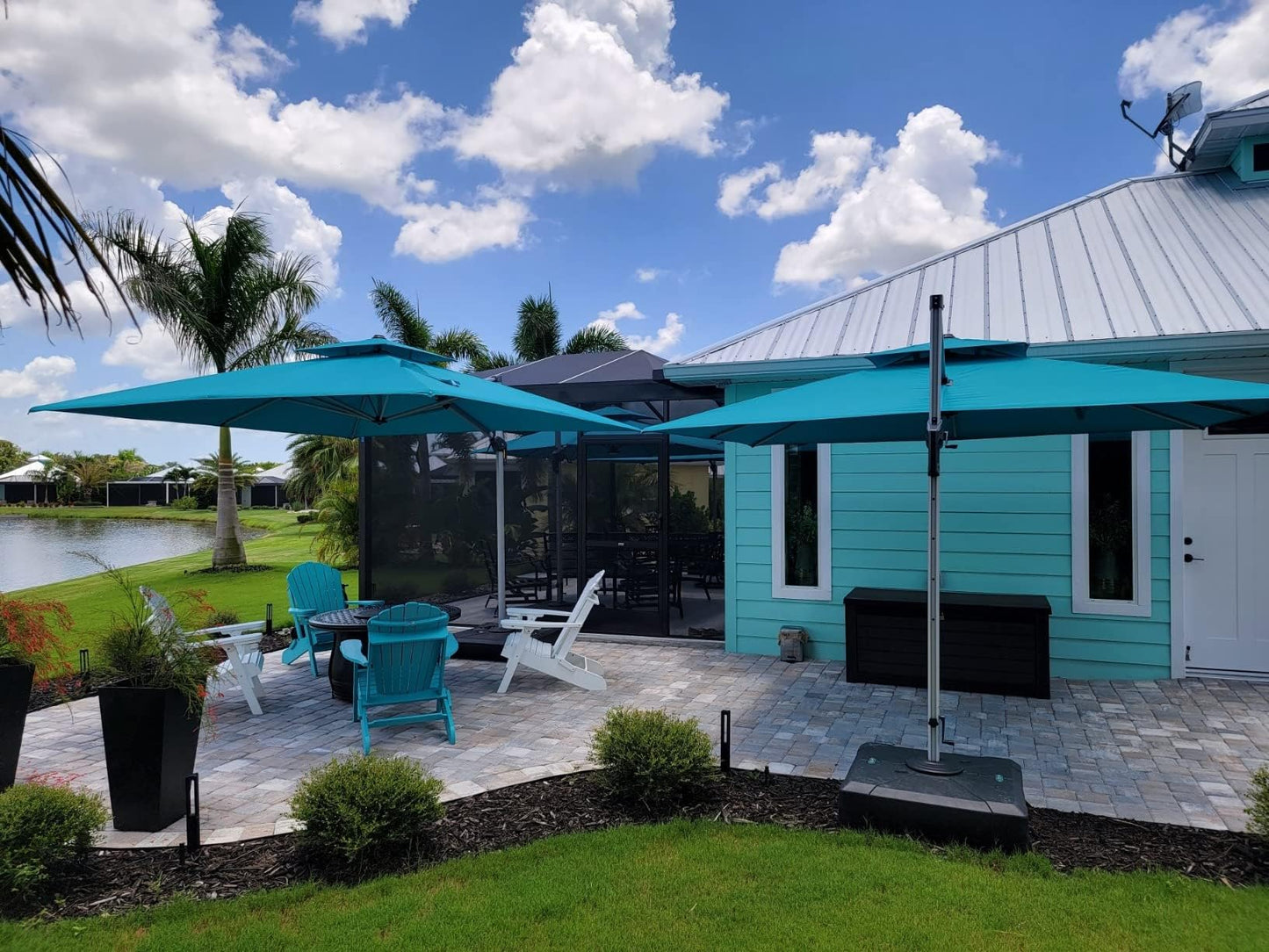 PURPLE LEAF 12' Offset Patio Umbrella – Terra