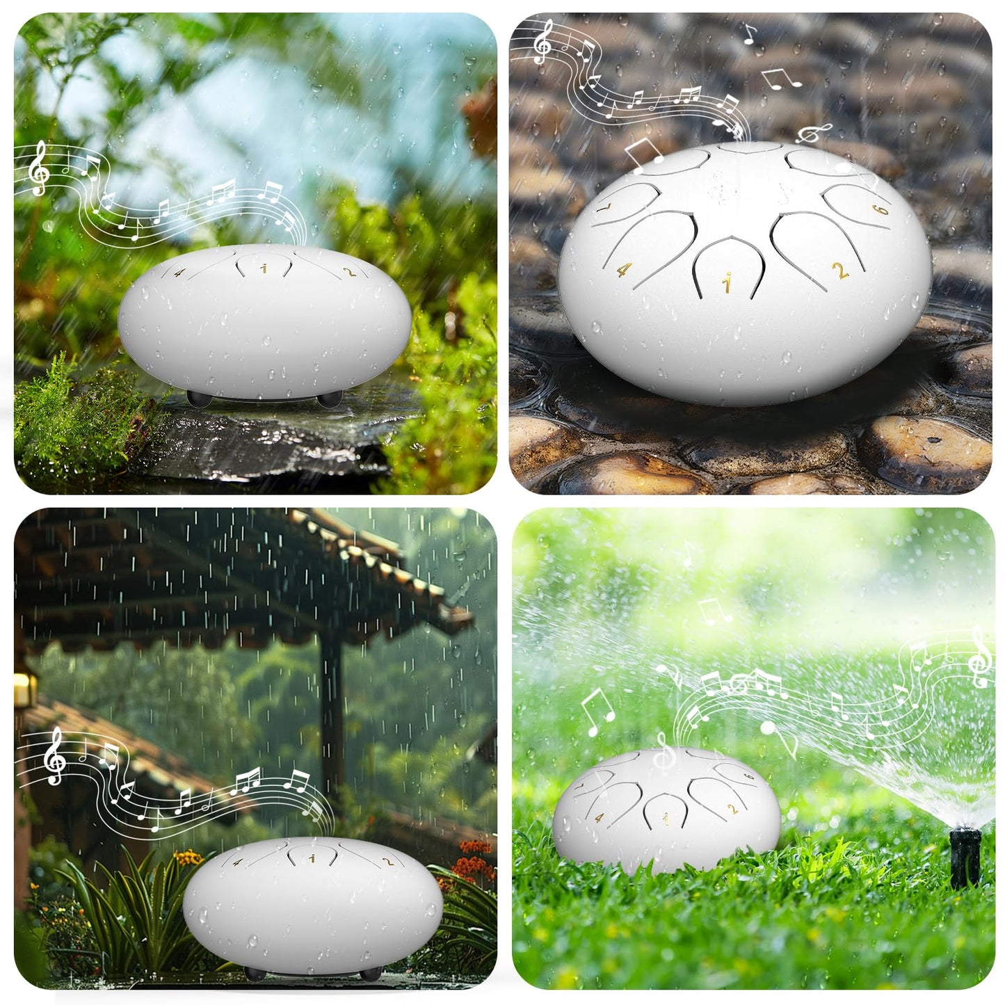INNOWARMER Steel Rain Drum for Garden – Green