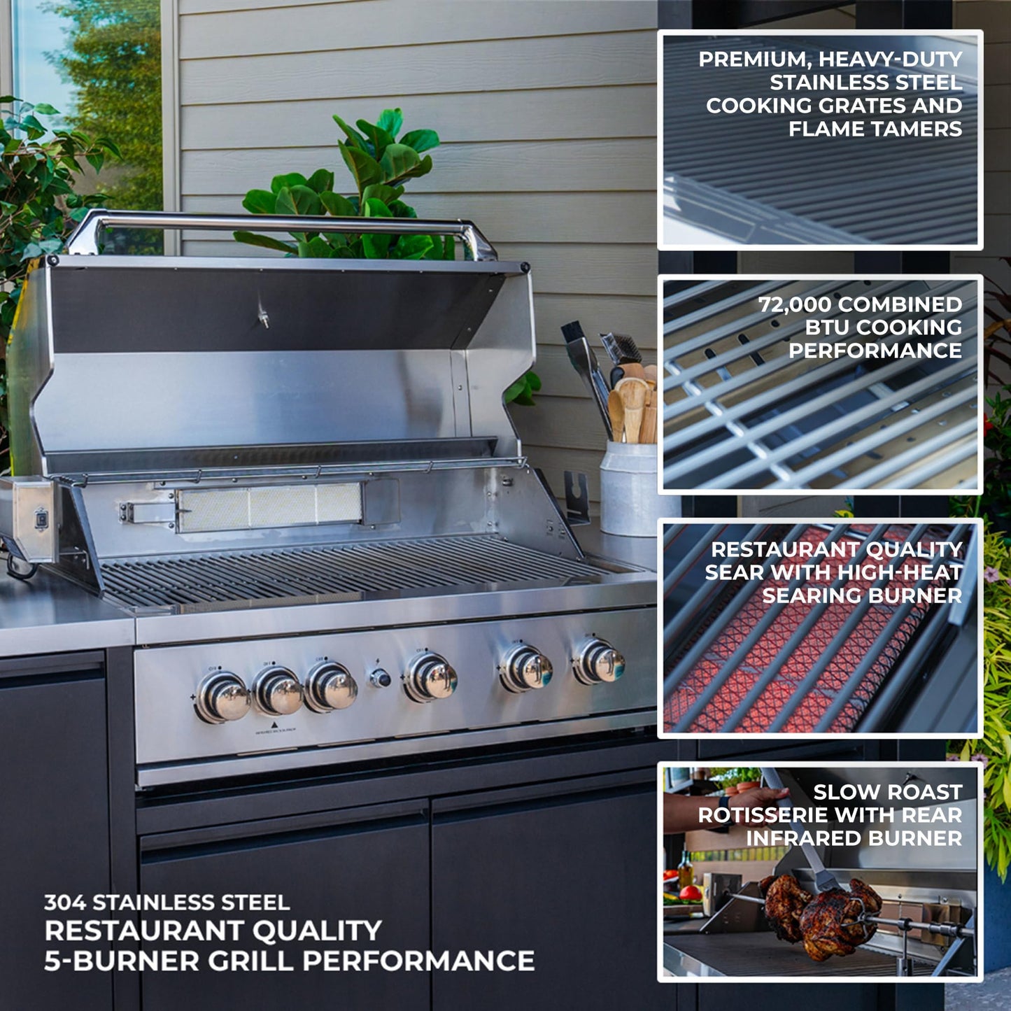 Backyard Discovery Fusion Flame Outdoor Kitchen