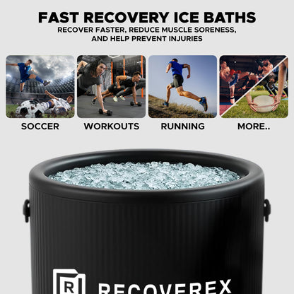 RECOVEREX Cold Plunge Tub with Chiller – 90 Gallon