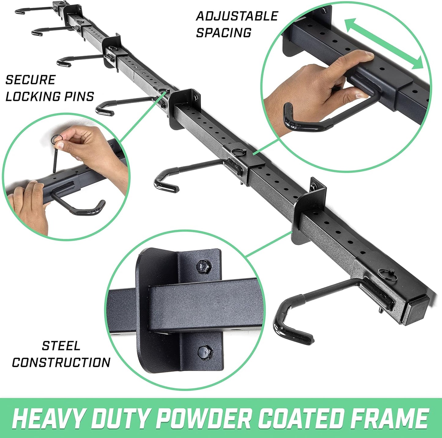 GoSports Wall Mounted Bike Storage Rack