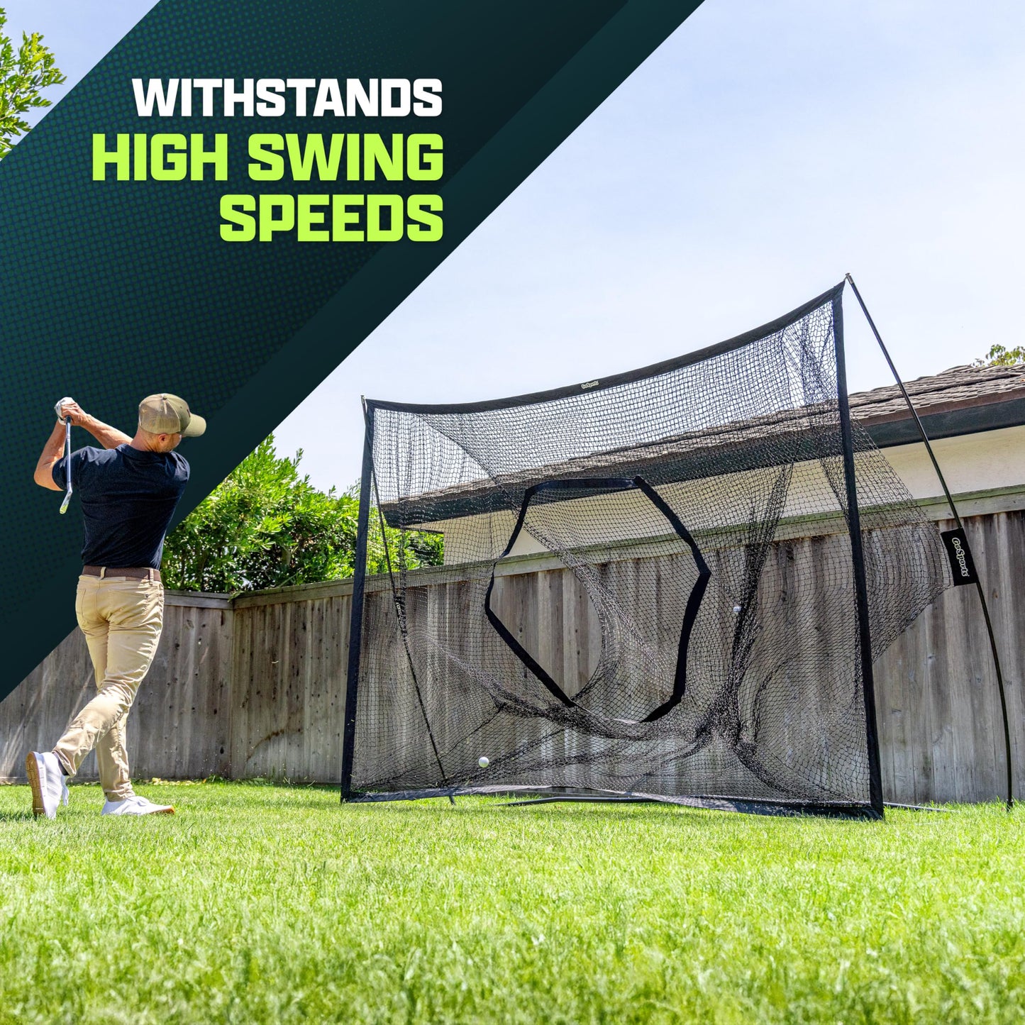 GoSports Golf Practice Hitting Net – 10' x 7'