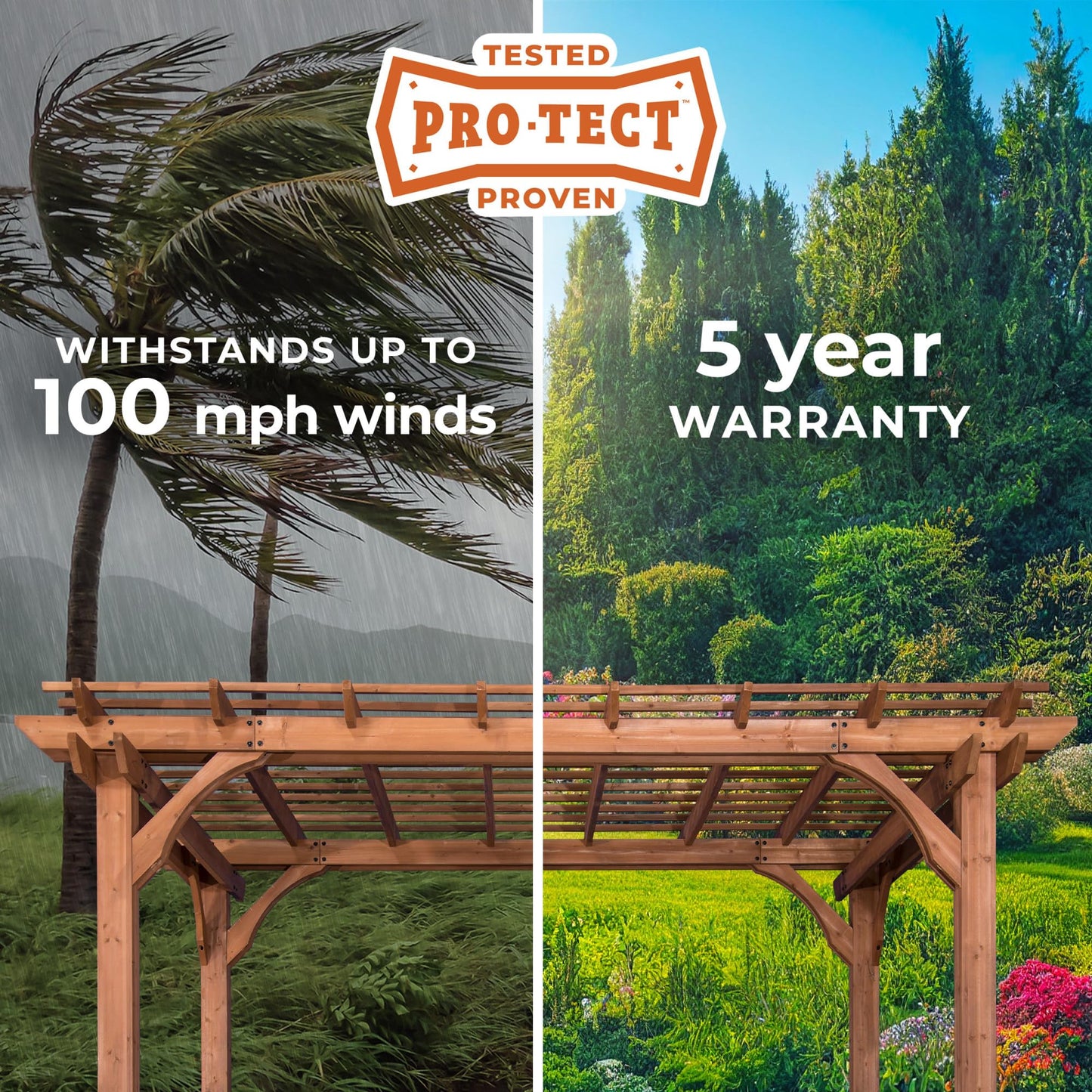 Backyard Discovery Beaumont 12' x 12' Cedar Pergola