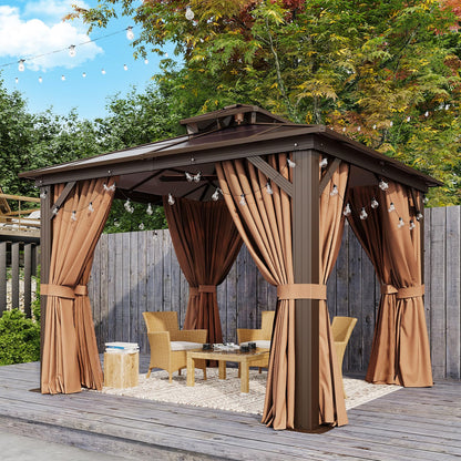 Aoxun 12' x 10' Hardtop Outdoor Gazebo