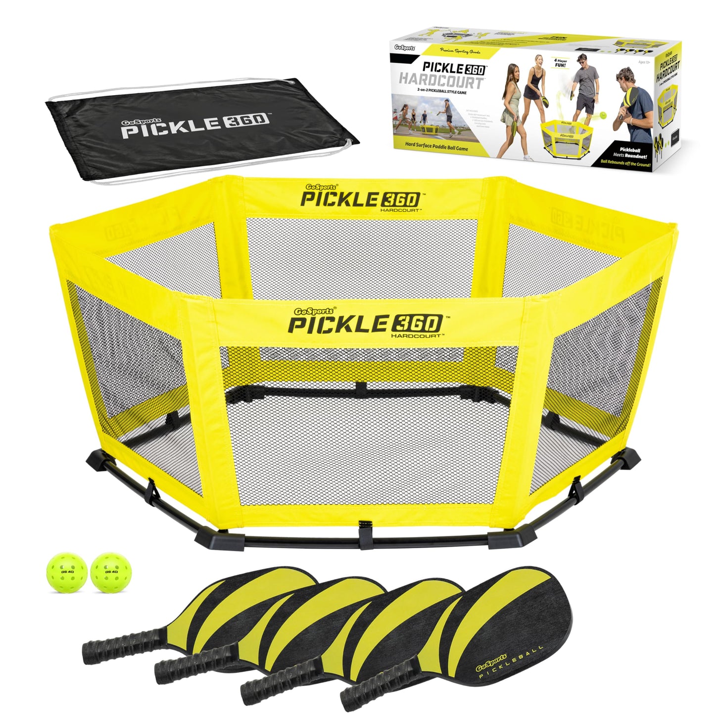 GoSports Pickle 360 Paddle Ball Game Set