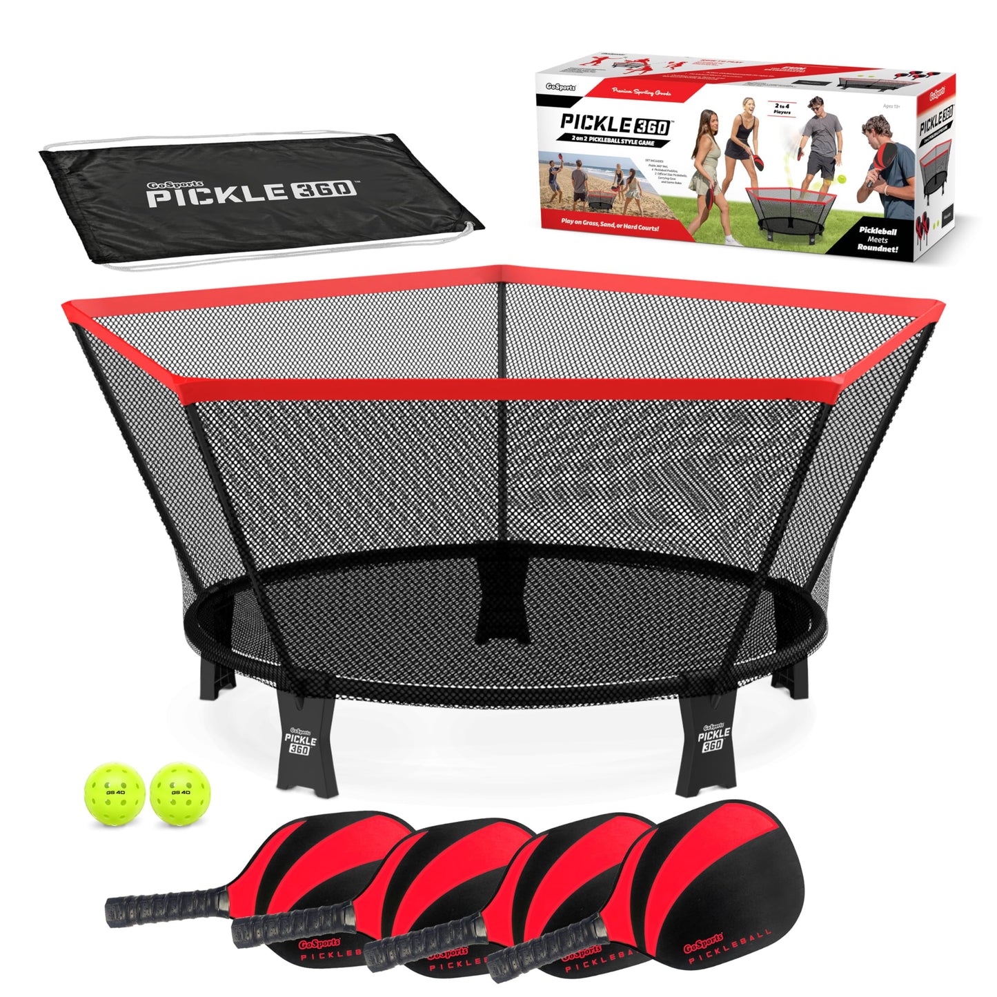 GoSports Pickle 360 Paddle Ball Game Set