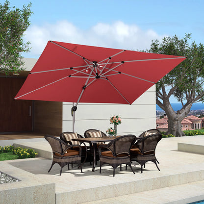PURPLE LEAF 12' Offset Patio Umbrella – Terra