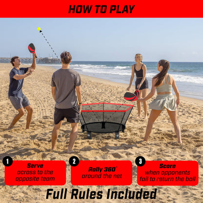 GoSports Pickle 360 Paddle Ball Game Set