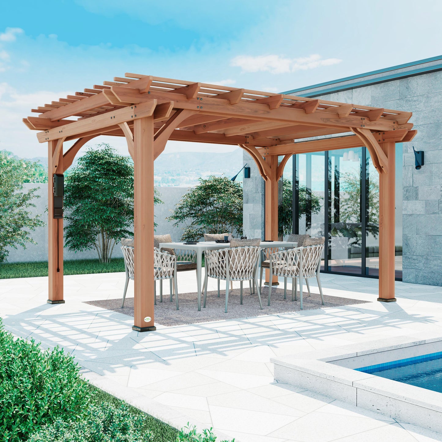 Backyard Discovery Beaumont 12' x 12' Cedar Pergola