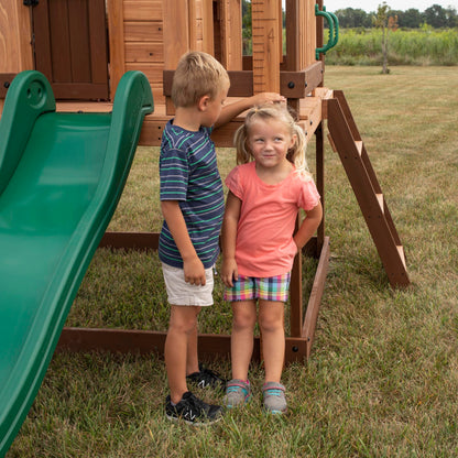 Backyard Discovery Echo Heights Cedar Kids Playhouse