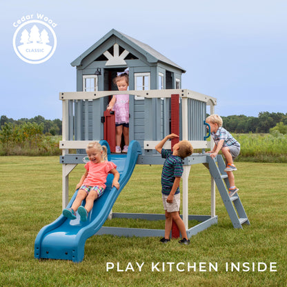 Backyard Discovery Echo Heights Cedar Kids Playhouse