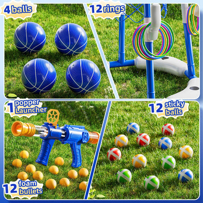 NIPLOOOW Floating Pool Basketball Hoop Game