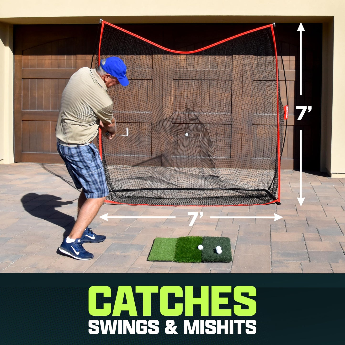 GoSports Golf Practice Hitting Net – 10' x 7'