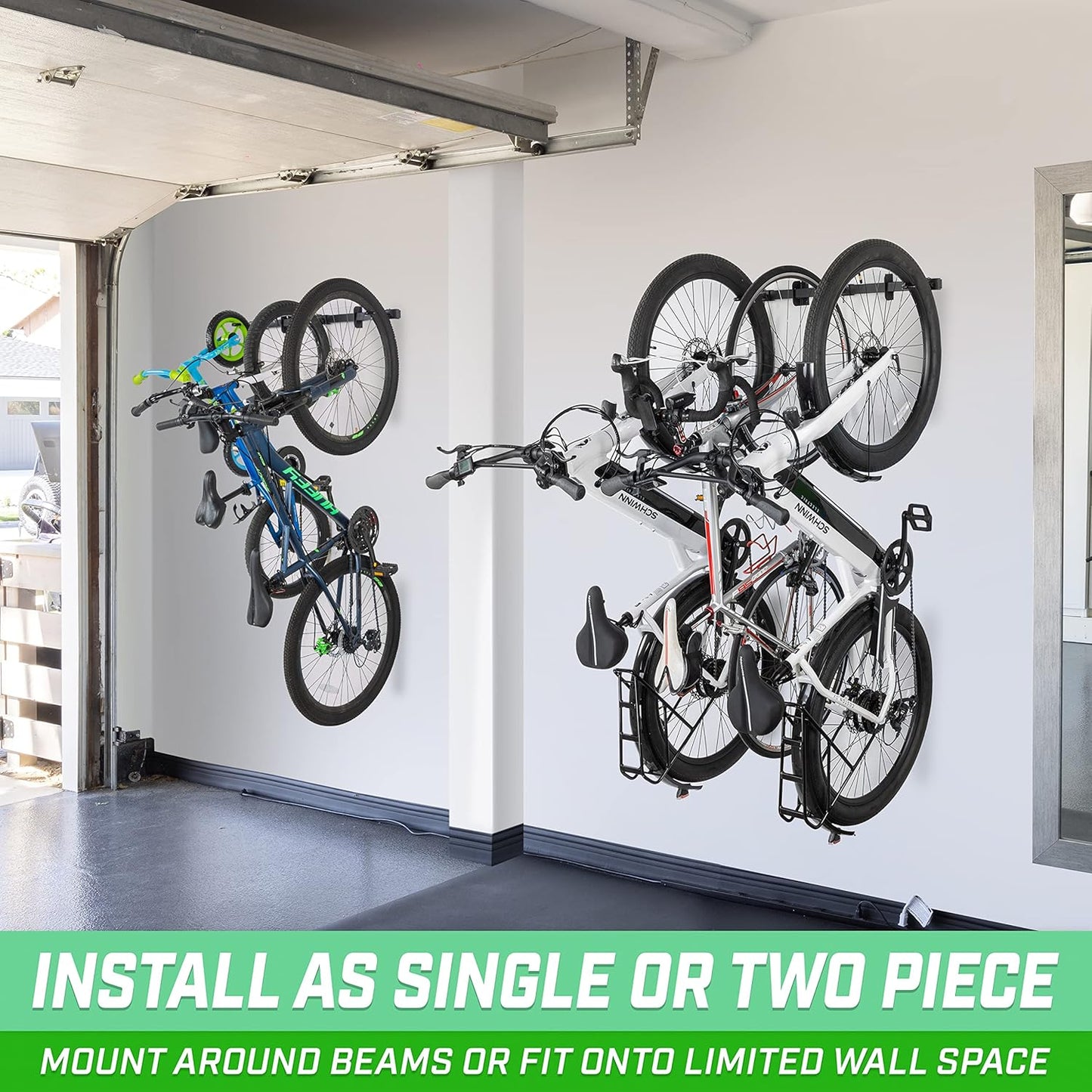 GoSports Wall Mounted Bike Storage Rack