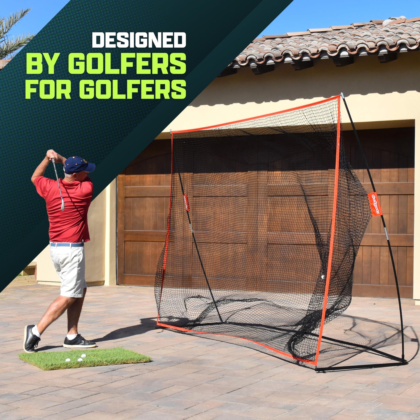 GoSports Golf Practice Hitting Net – 10' x 7'