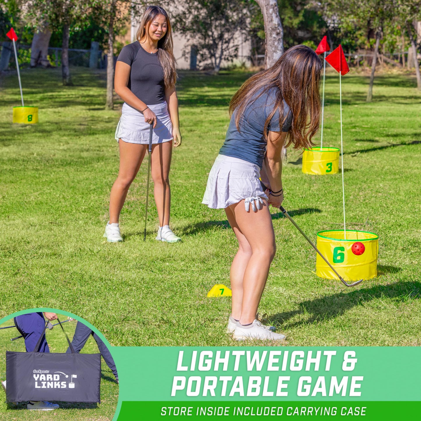 GoSports Yard Links Backyard Golf Game Set