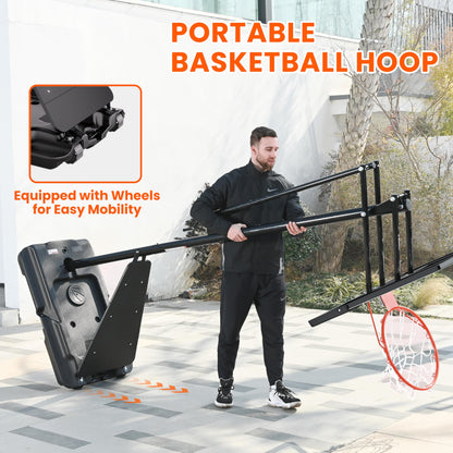 Feelwin Adjustable Outdoor Basketball Hoop System
