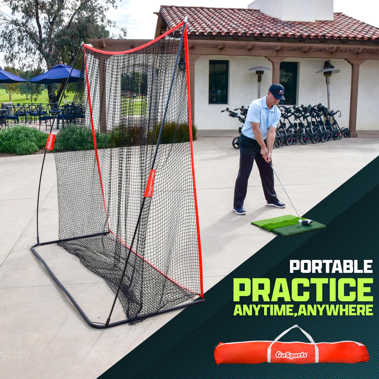 GoSports Golf Practice Hitting Net – 10' x 7'