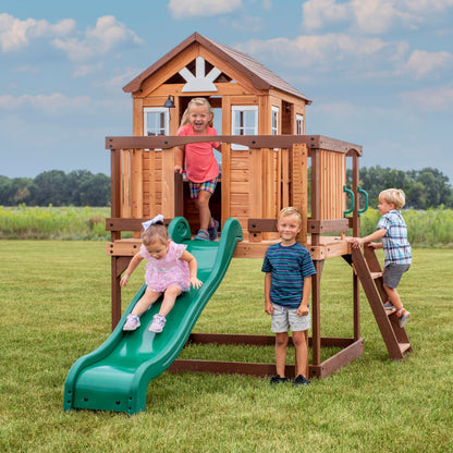 Backyard Discovery Echo Heights Cedar Kids Playhouse