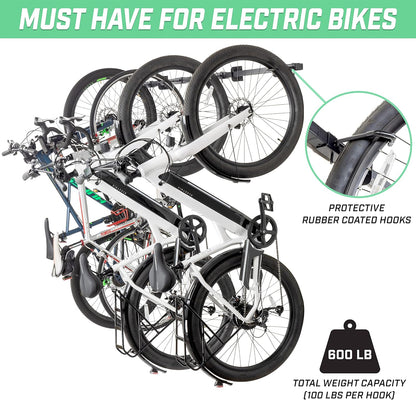 GoSports Wall Mounted Bike Storage Rack