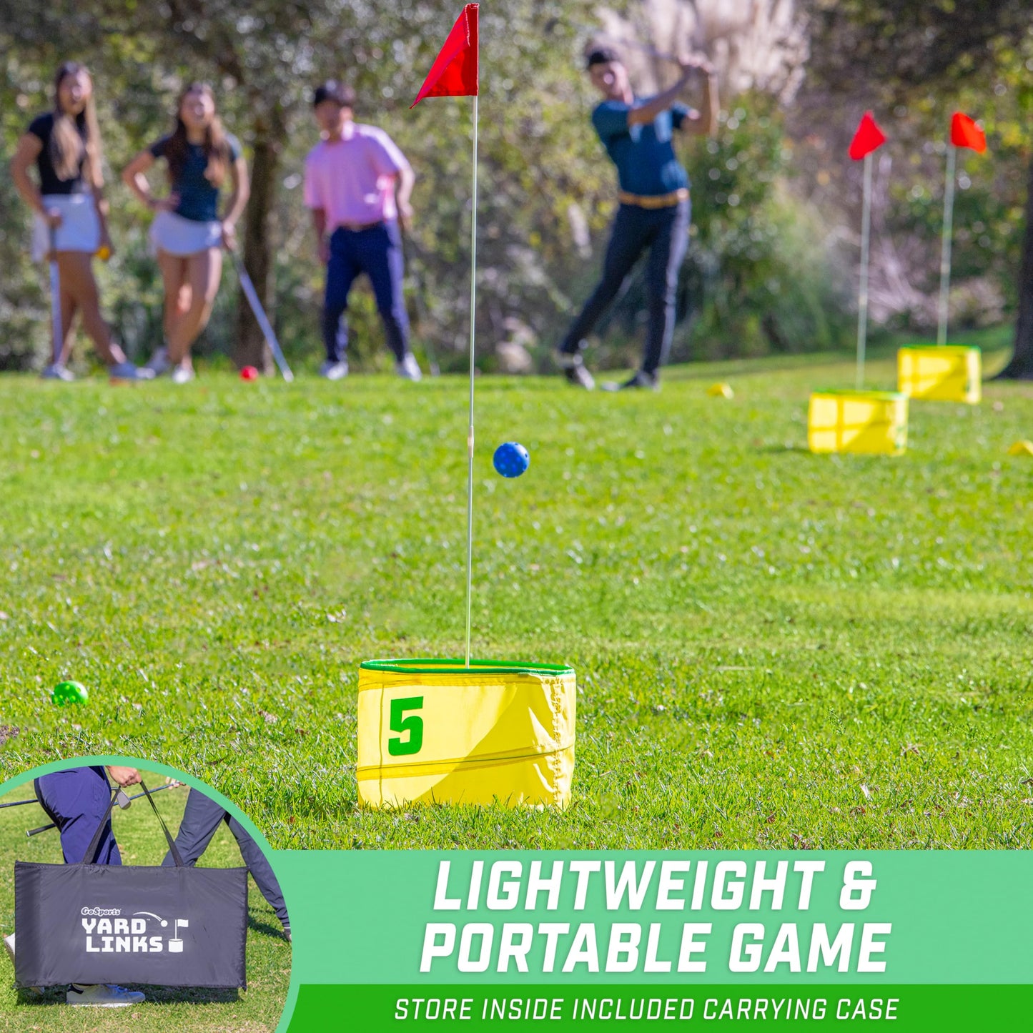 GoSports Yard Links Backyard Golf Game Set