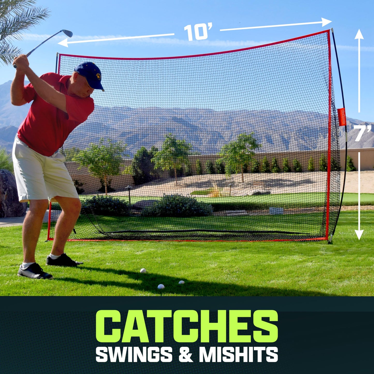 GoSports Golf Practice Hitting Net – 10' x 7'