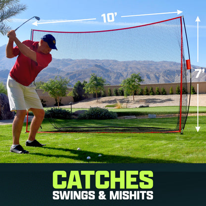 GoSports Golf Practice Hitting Net – 10' x 7'