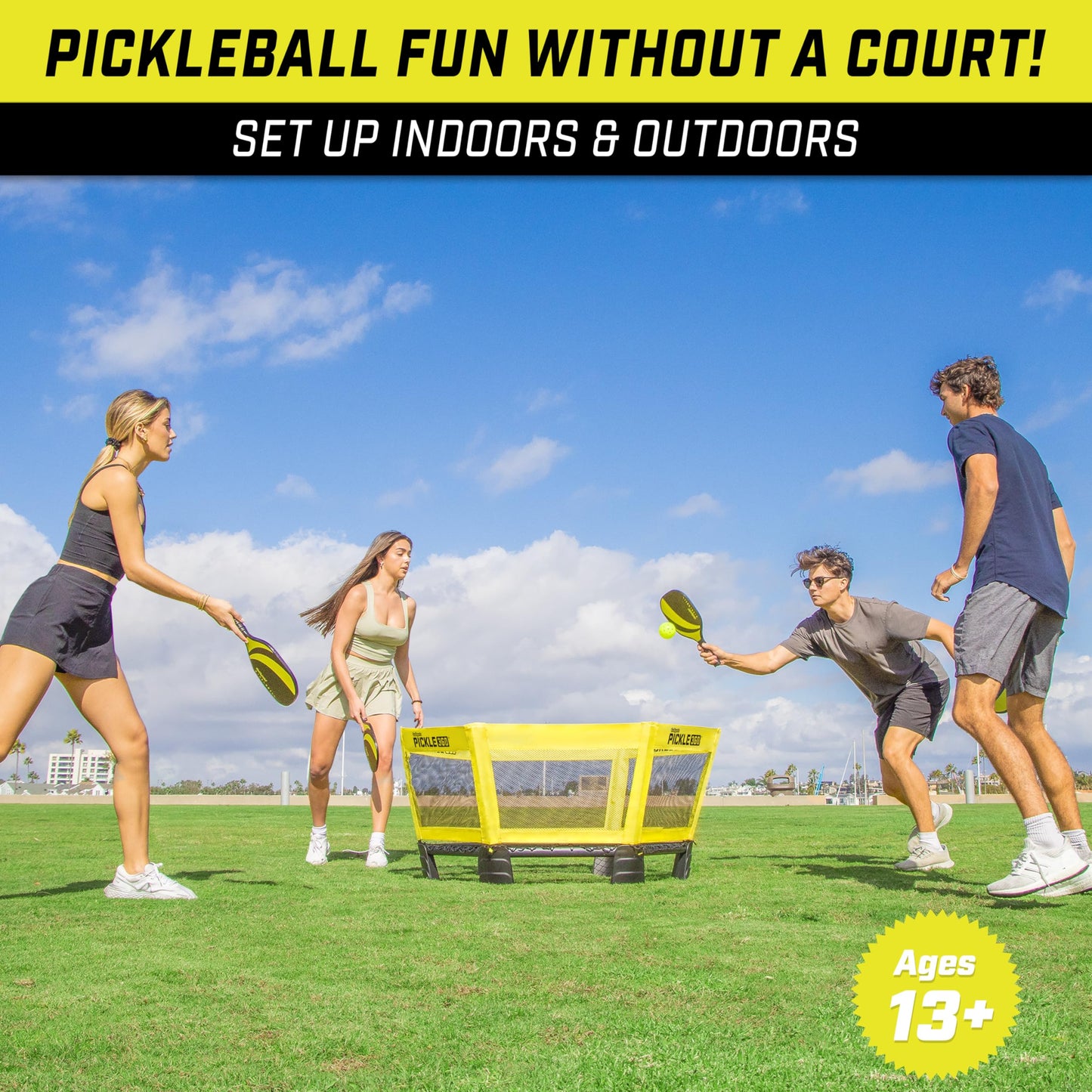 GoSports Pickle 360 Paddle Ball Game Set