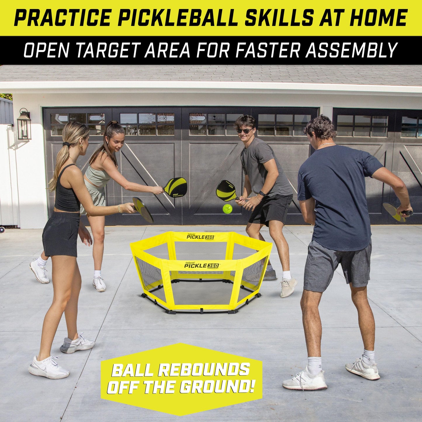 GoSports Pickle 360 Paddle Ball Game Set