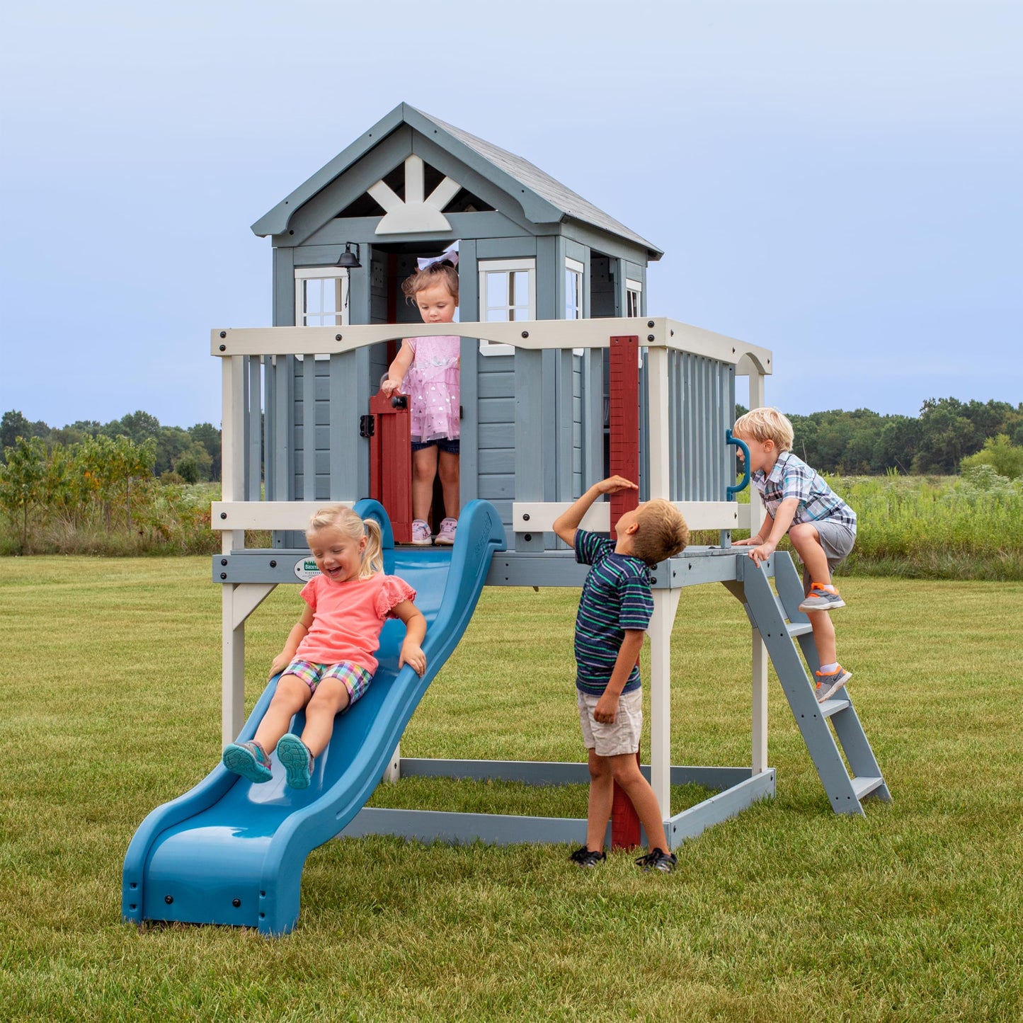 Backyard Discovery Echo Heights Cedar Kids Playhouse