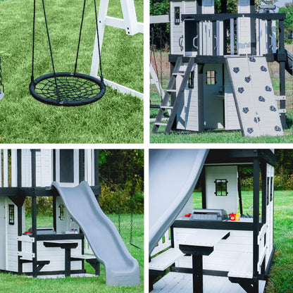 Backyard Discovery Canyon Creek Cedar Swing Set