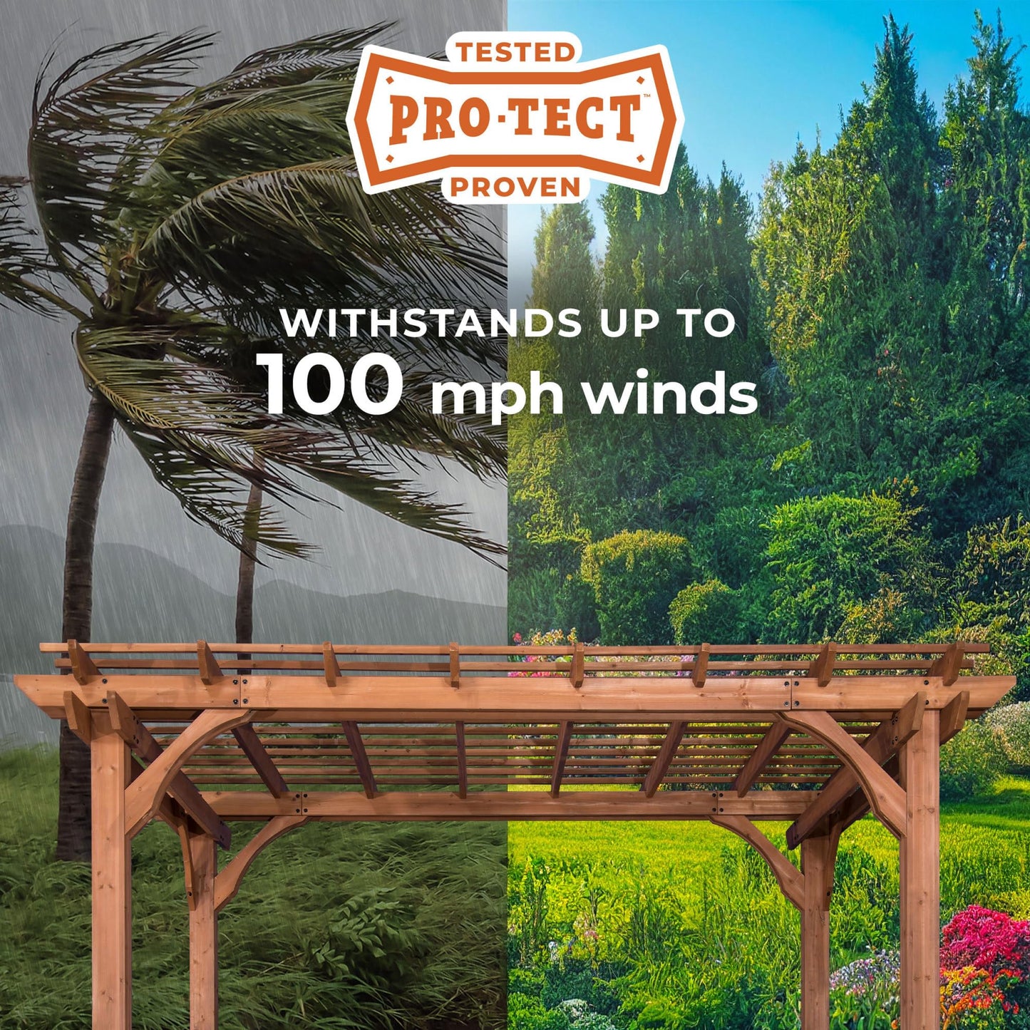 Backyard Discovery Beaumont 12' x 12' Cedar Pergola
