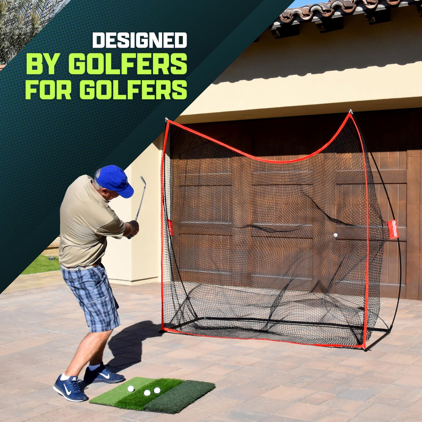 GoSports Golf Practice Hitting Net – 10' x 7'