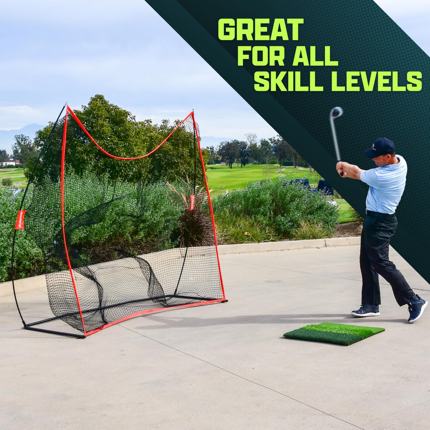 GoSports Golf Practice Hitting Net – 10' x 7'