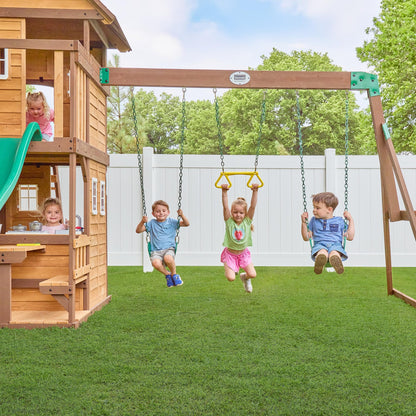 Backyard Discovery Canyon Creek Cedar Swing Set