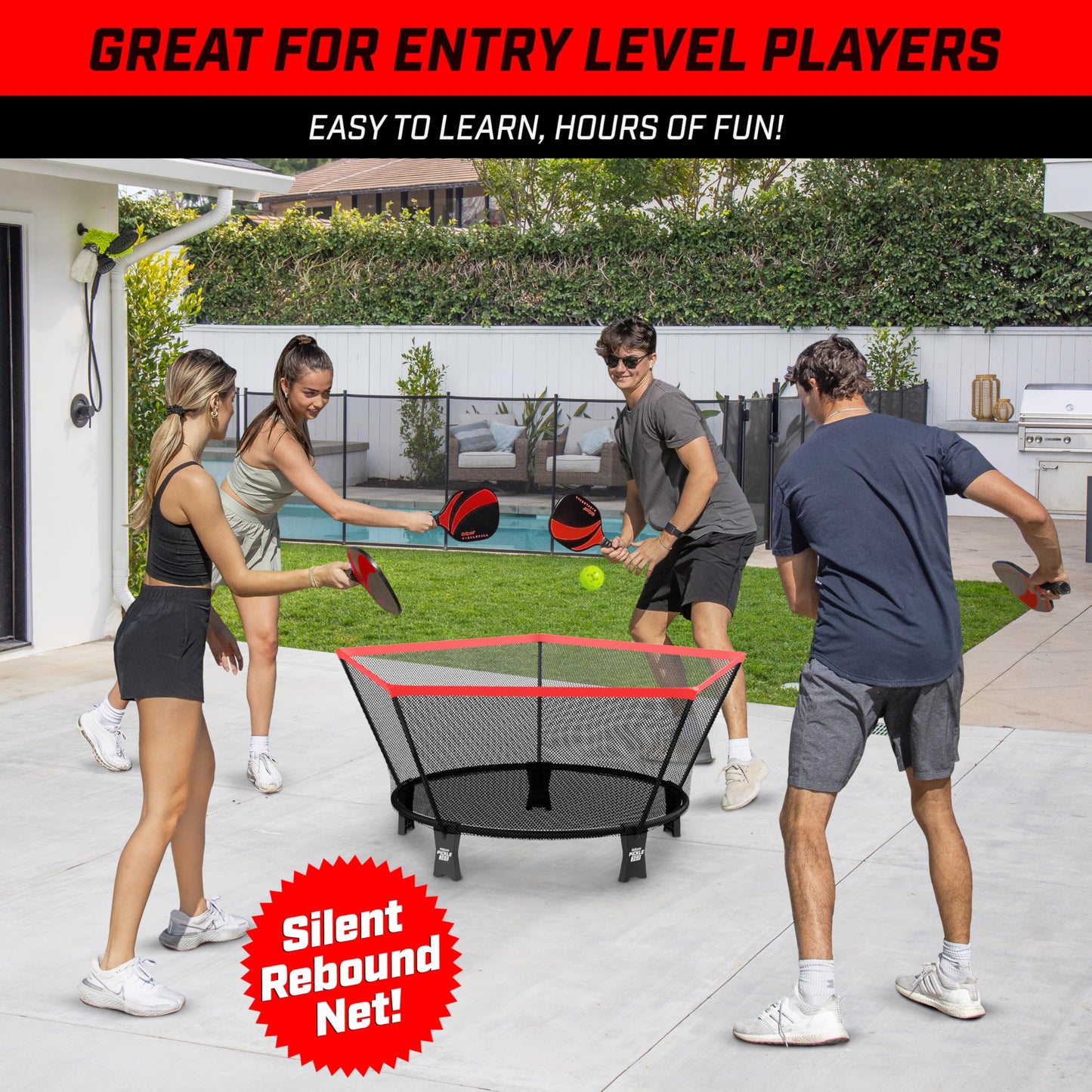 GoSports Pickle 360 Paddle Ball Game Set