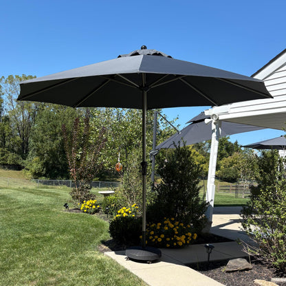 PURPLE LEAF 10' Round Patio Umbrella – Taupe