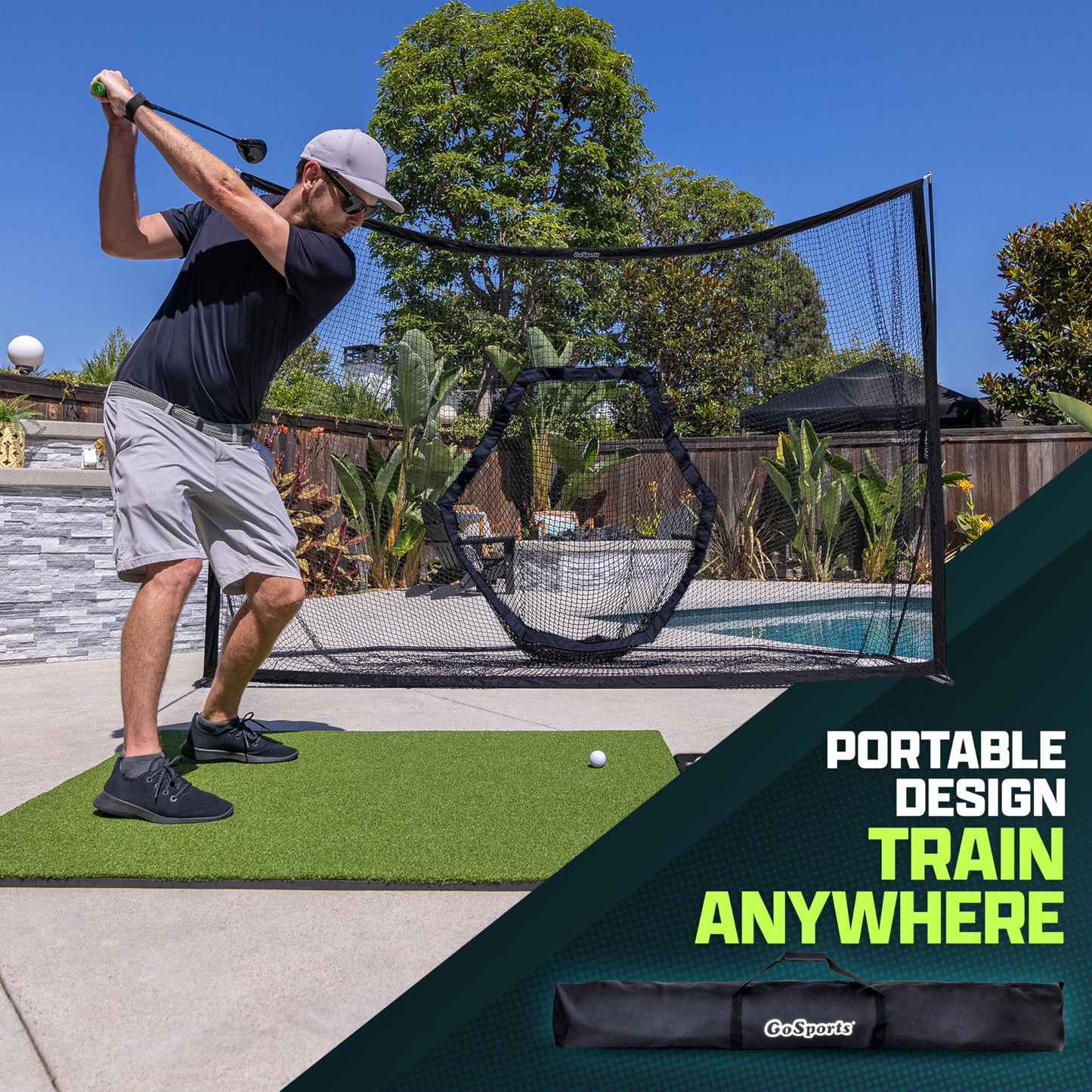 GoSports Golf Practice Hitting Net – 10' x 7'