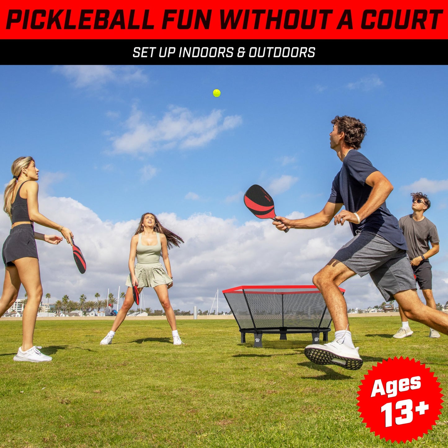 GoSports Pickle 360 Paddle Ball Game Set