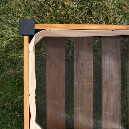 Backyard Discovery Teak Raised Garden Bed Planter