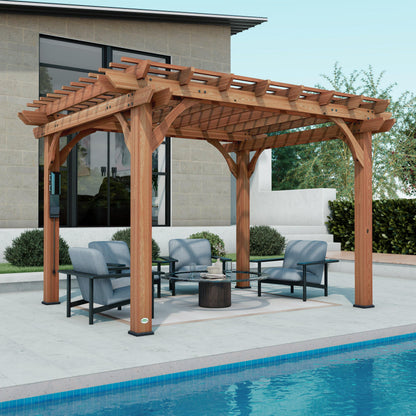 Backyard Discovery Beaumont 12' x 12' Cedar Pergola