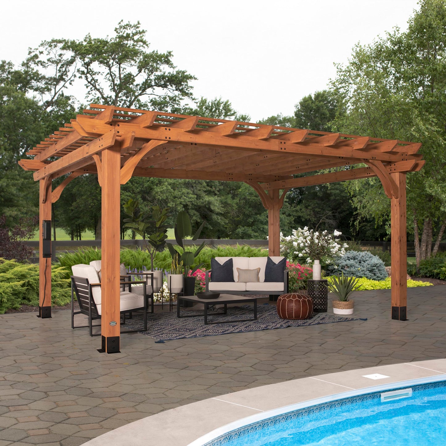 Backyard Discovery Beaumont 12' x 12' Cedar Pergola
