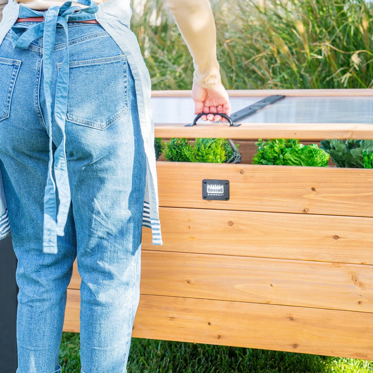 Backyard Discovery Aggie Cedar Cold Frame Greenhouse