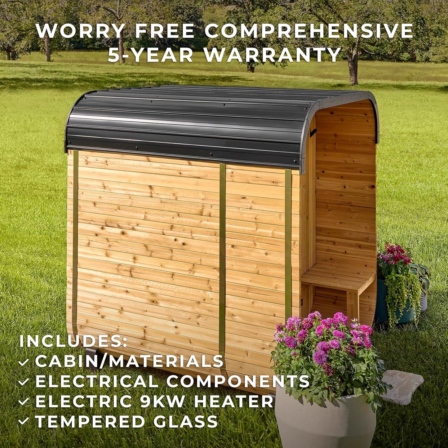 Backyard Discovery Lennon Cedar Cube Sauna
