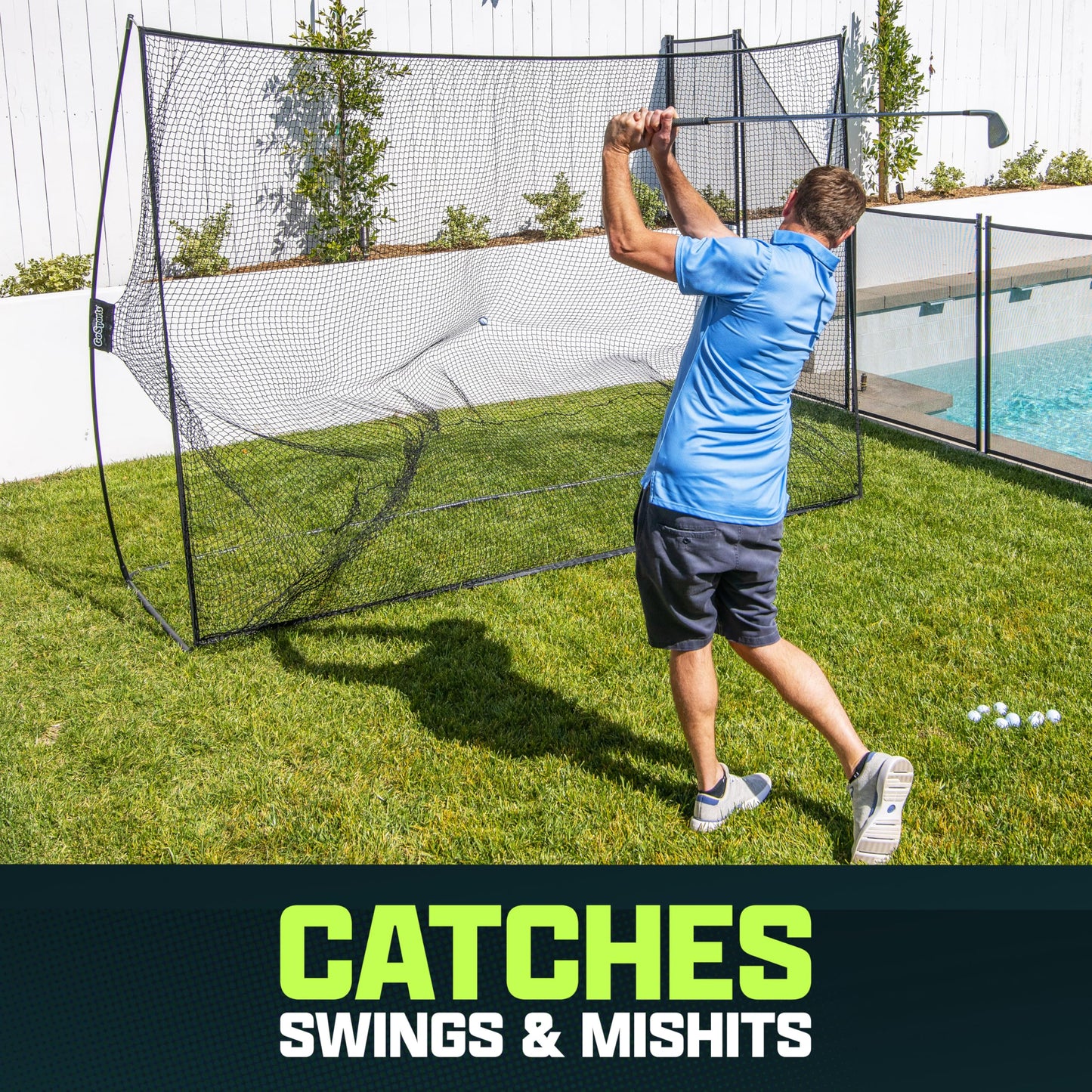 GoSports Golf Practice Hitting Net – 10' x 7'
