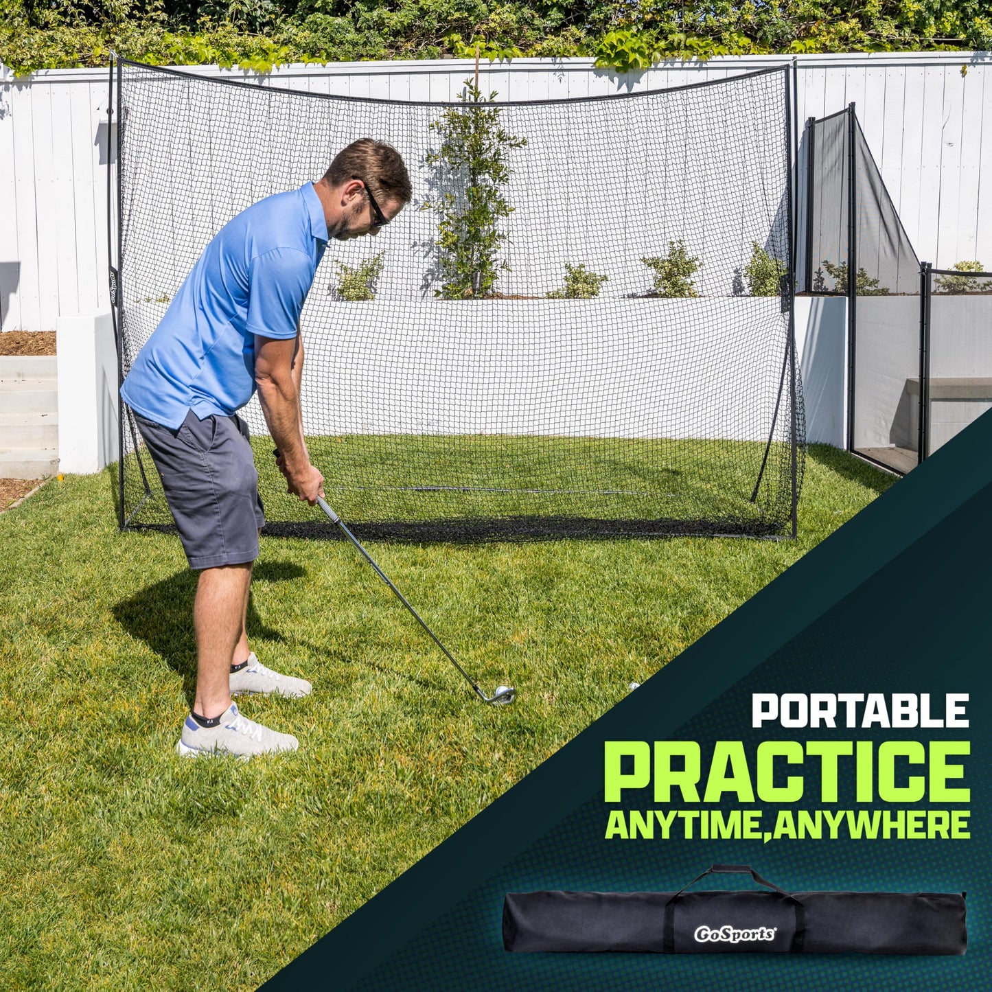 GoSports Golf Practice Hitting Net – 10' x 7'